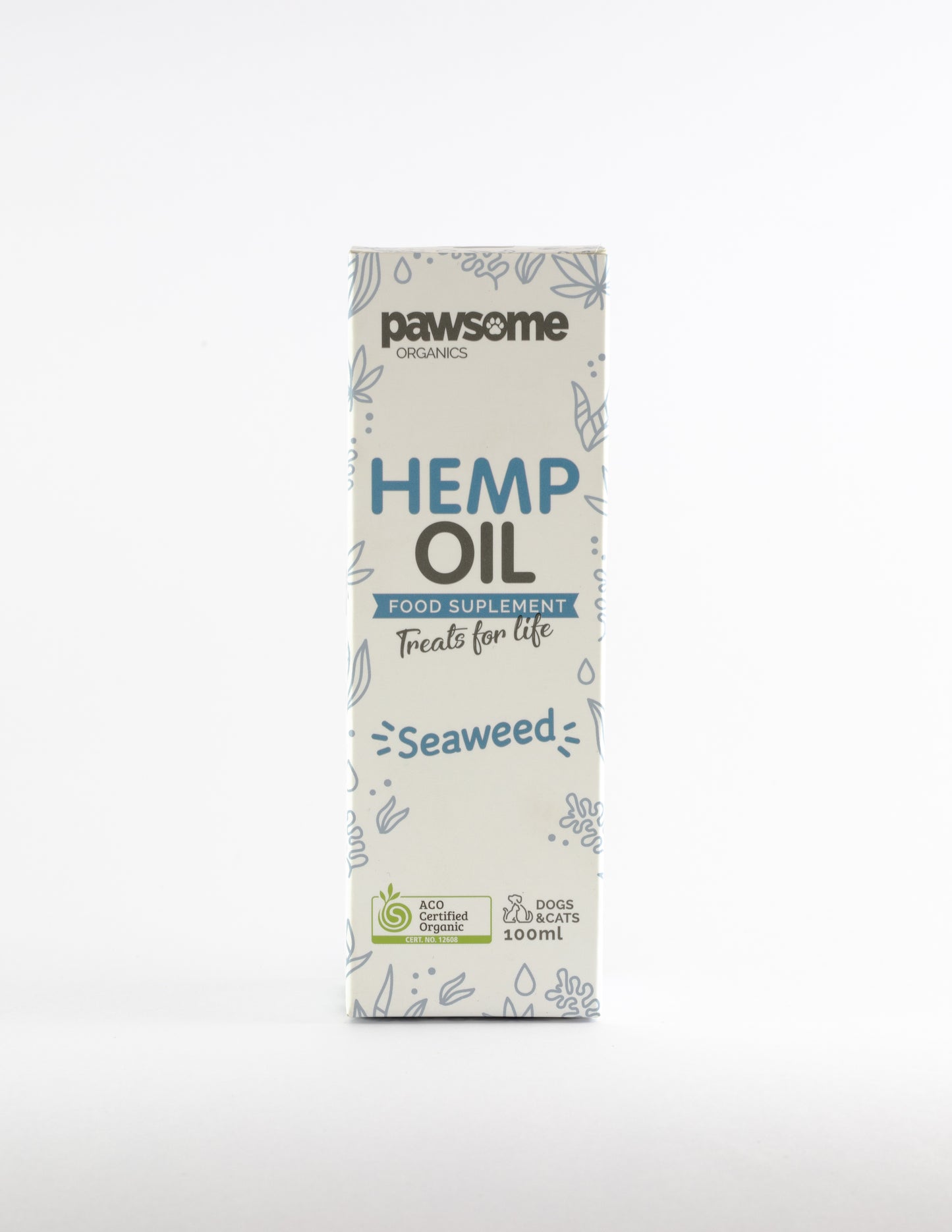 Pawsome Organics Certified Organic Hemp Oil and Seaweed 100ml