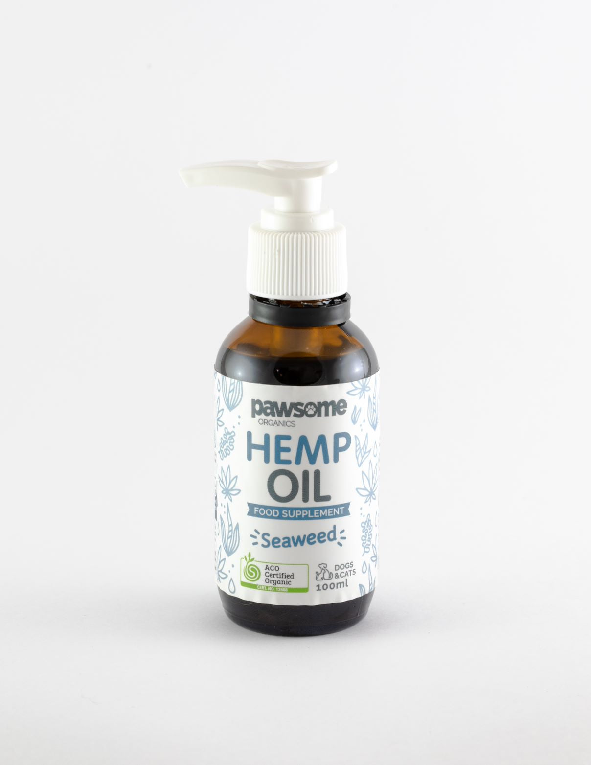 Pawsome Organics Certified Organic Hemp Oil and Seaweed 100ml