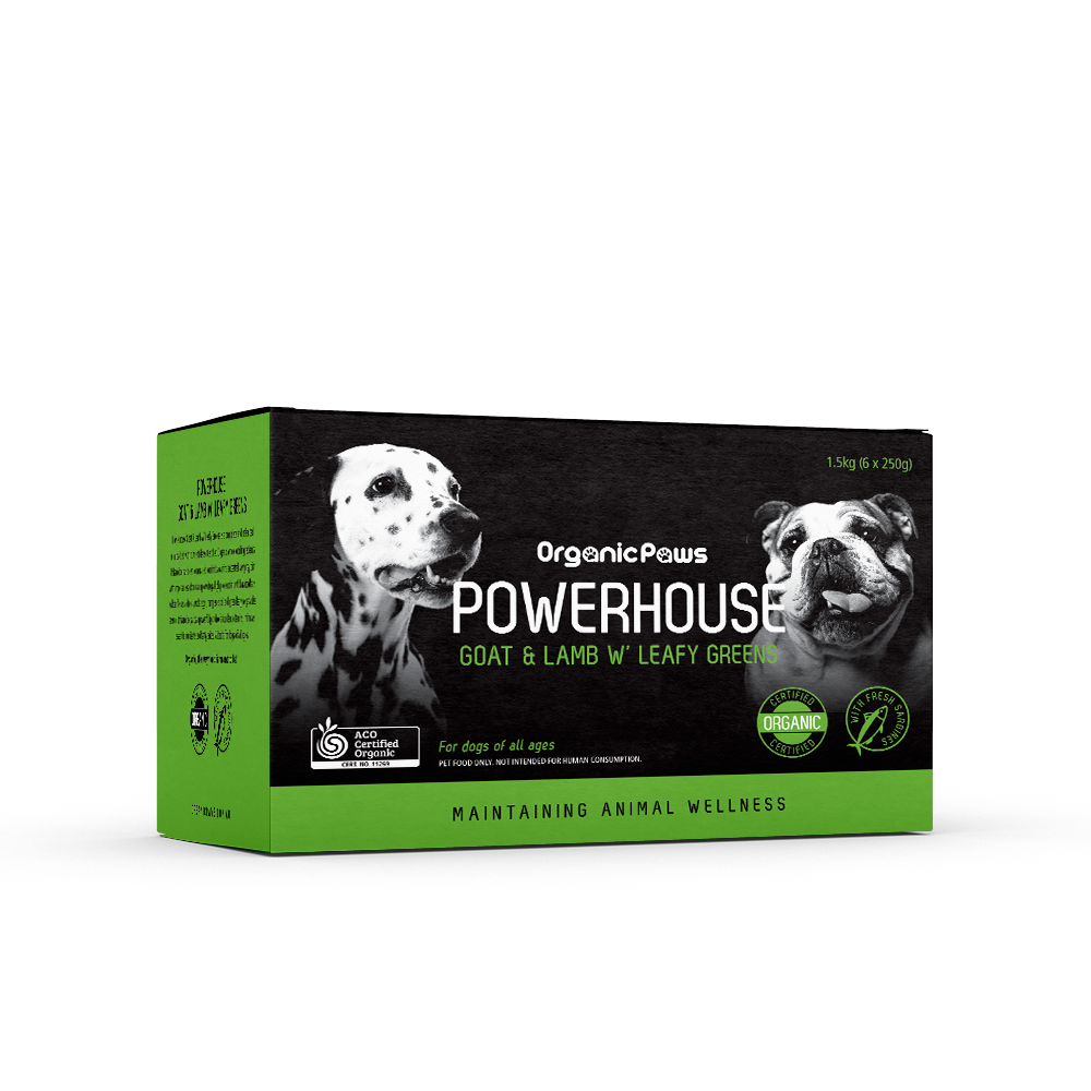 OrganicPaws Powerhouse Goat & Lamb with Leafy Greens(6 packs/carton)