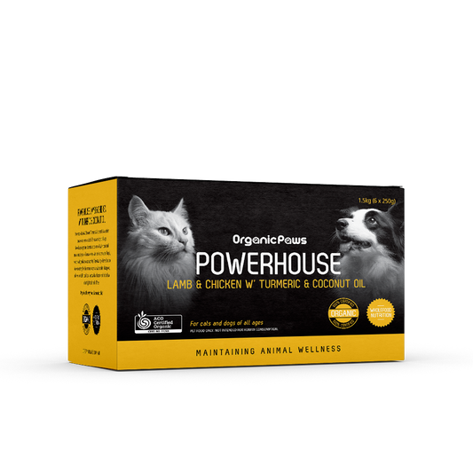 OrganicPaws Powerhouse Lamb & Chicken with Turmeric & Coconut Oil(6 packs/carton)